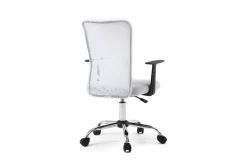 Outlet Miliboo Sillón de escritorio diseño malla blanca PLUZ