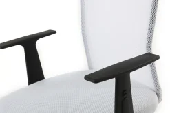 Outlet Miliboo Sillón de escritorio diseño malla blanca PLUZ