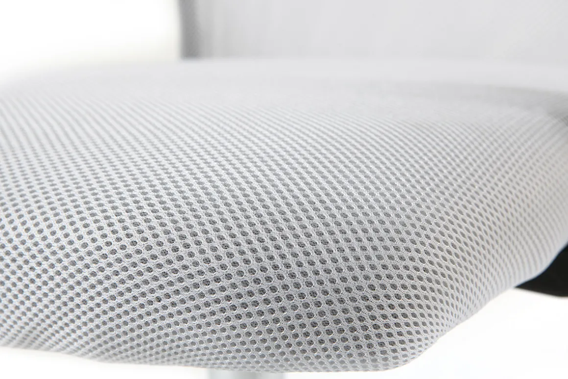 Outlet Miliboo Sillón de escritorio diseño malla blanca PLUZ