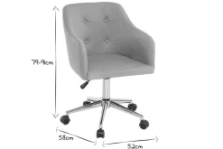Clearance Miliboo Sillón de escritorio diseño tejidonatural BALTIK