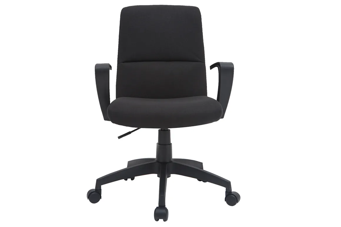 Flash Sale Miliboo Sillón de escritorio en tejido negro CHUCK