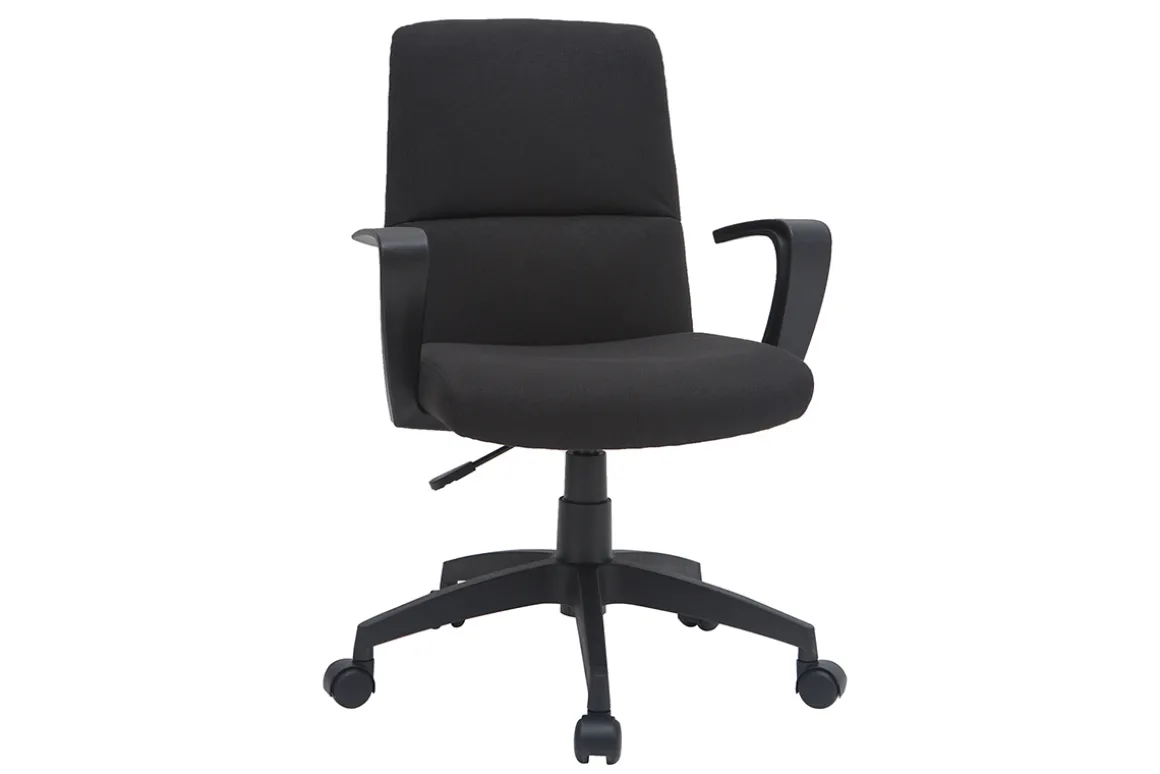 Flash Sale Miliboo Sillón de escritorio en tejido negro CHUCK