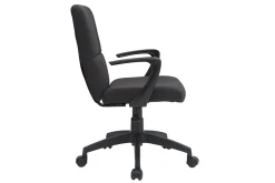 Flash Sale Miliboo Sillón de escritorio en tejido negro CHUCK