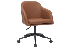 Fashion Miliboo Sillón de escritorio moderno marrón DOUG
