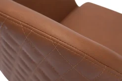 Fashion Miliboo Sillón de escritorio moderno marrón DOUG