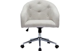 Online Miliboo Sillón de escritorio terciopelo natural SHARON