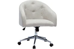 Online Miliboo Sillón de escritorio terciopelo natural SHARON