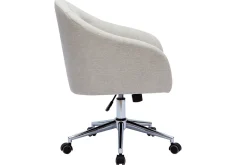 Online Miliboo Sillón de escritorio terciopelo natural SHARON