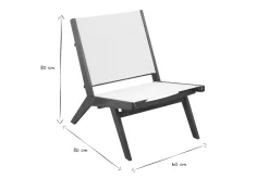 Cheap Miliboo Sillón de jardín de madera maciza MALIBU