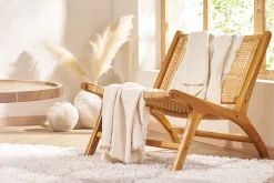 Store Miliboo Sillón de teca y ratán natural HAMMA