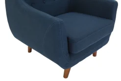 Online Miliboo Sillón diseño azul YNOK