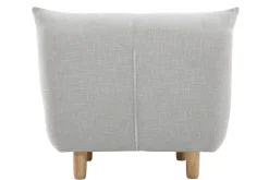 Cheap Miliboo Sillón diseño escandinavo gris y roble YUMI