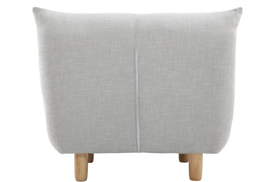 Cheap Miliboo Sillón diseño escandinavo gris y roble YUMI
