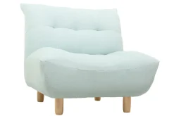 Sale Miliboo Sillón diseño escandinavo verde agua YUMI