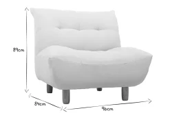 Sale Miliboo Sillón diseño escandinavo verde agua YUMI