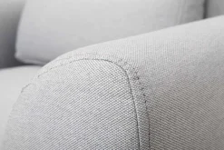 Store Miliboo Sillón diseño tejido gris y roble EKTOR