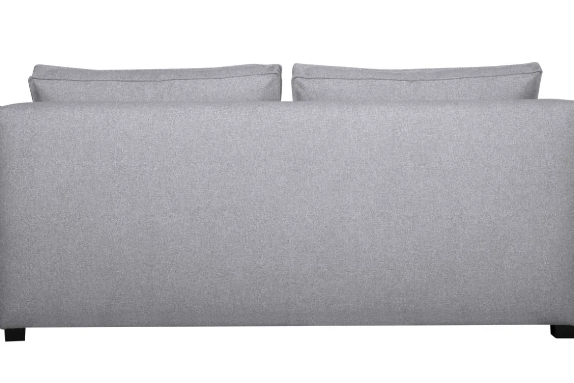 Discount Miliboo Sillón doble moderno en tejido gris claro PLURIEL