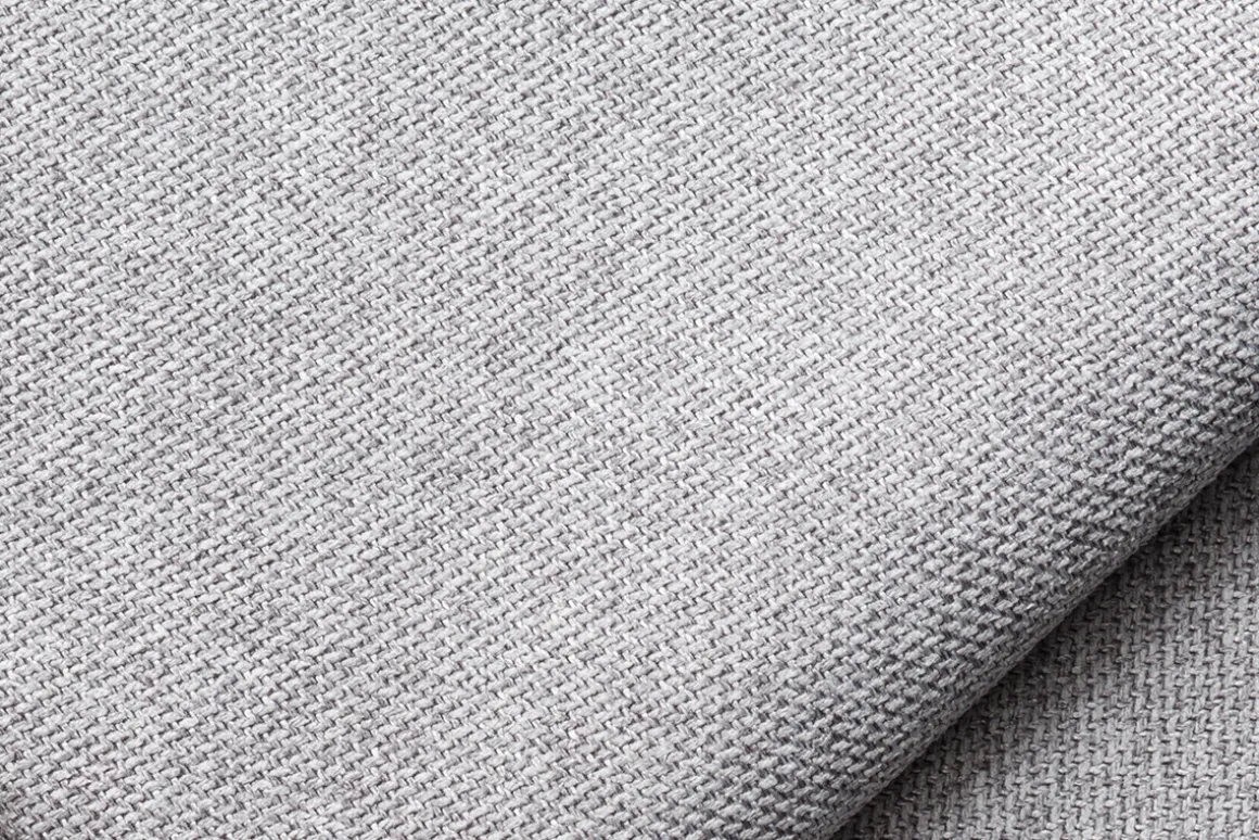 Discount Miliboo Sillón doble moderno en tejido gris claro PLURIEL