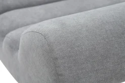 New Miliboo Sillón efecto terciopelo gris y metal negro TAYLOR