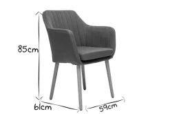Best Sale Miliboo Sillón escandinavo azul petróleo y patas roble ALEYNA