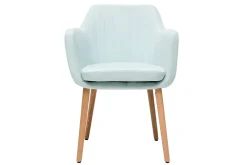 Store Miliboo Sillón escandinavo verde menta y patas roble ALEYNA