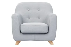 Clearance Miliboo Sillón infantil nórdico gris claro NORKID