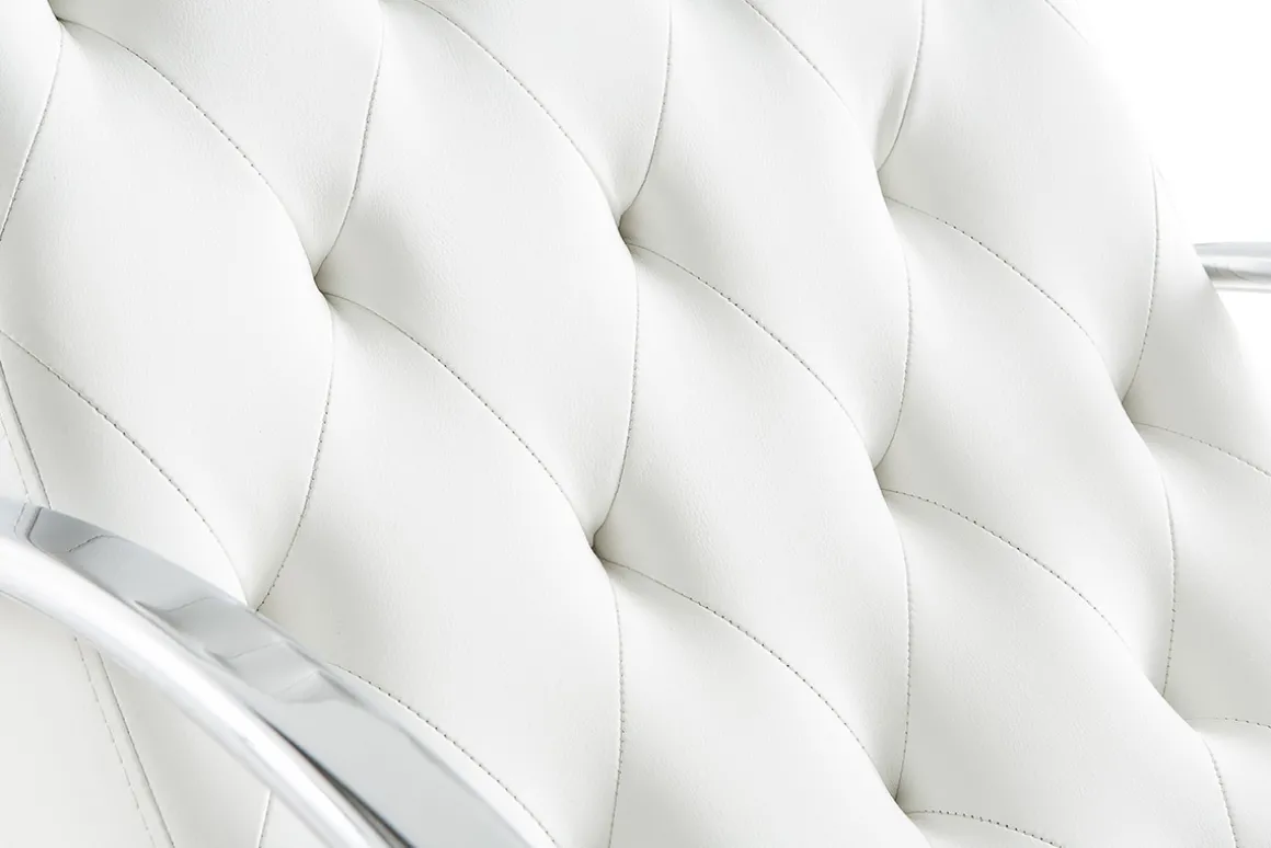 Flash Sale Miliboo Sillón mecedora moderno blanco mecedora CHESTY