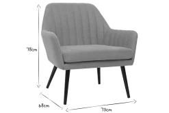 Clearance Miliboo Sillón moderno de tela efecto aterciopelado texturizado amarillo mostaza y metal negro GASTON