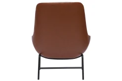 Store Miliboo Sillón moderno marrón de tejido efecto aterciopelado texturizado gris oscuro MARCEAU