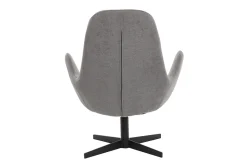 Sale Miliboo Sillón moderno terciopelo gris ANDY