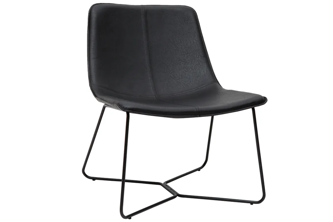 Discount Miliboo Sillón negro SANTI
