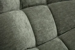 Store Miliboo Sillón nórdico de efecto aterciopelado caqui y madera BRODY