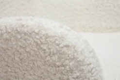 Cheap Miliboo Sillón nórdico de tejido efecto borreguillo y madera MANIA