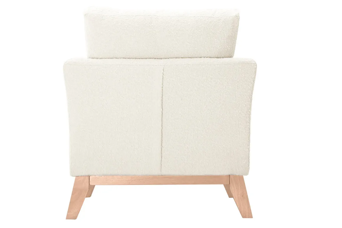 Cheap Miliboo Sillón nórdico desenfundable efecto borreguillo blanco OSLO