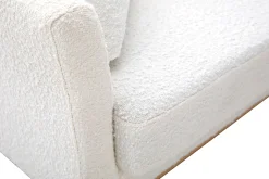 Cheap Miliboo Sillón nórdico desenfundable efecto borreguillo blanco OSLO