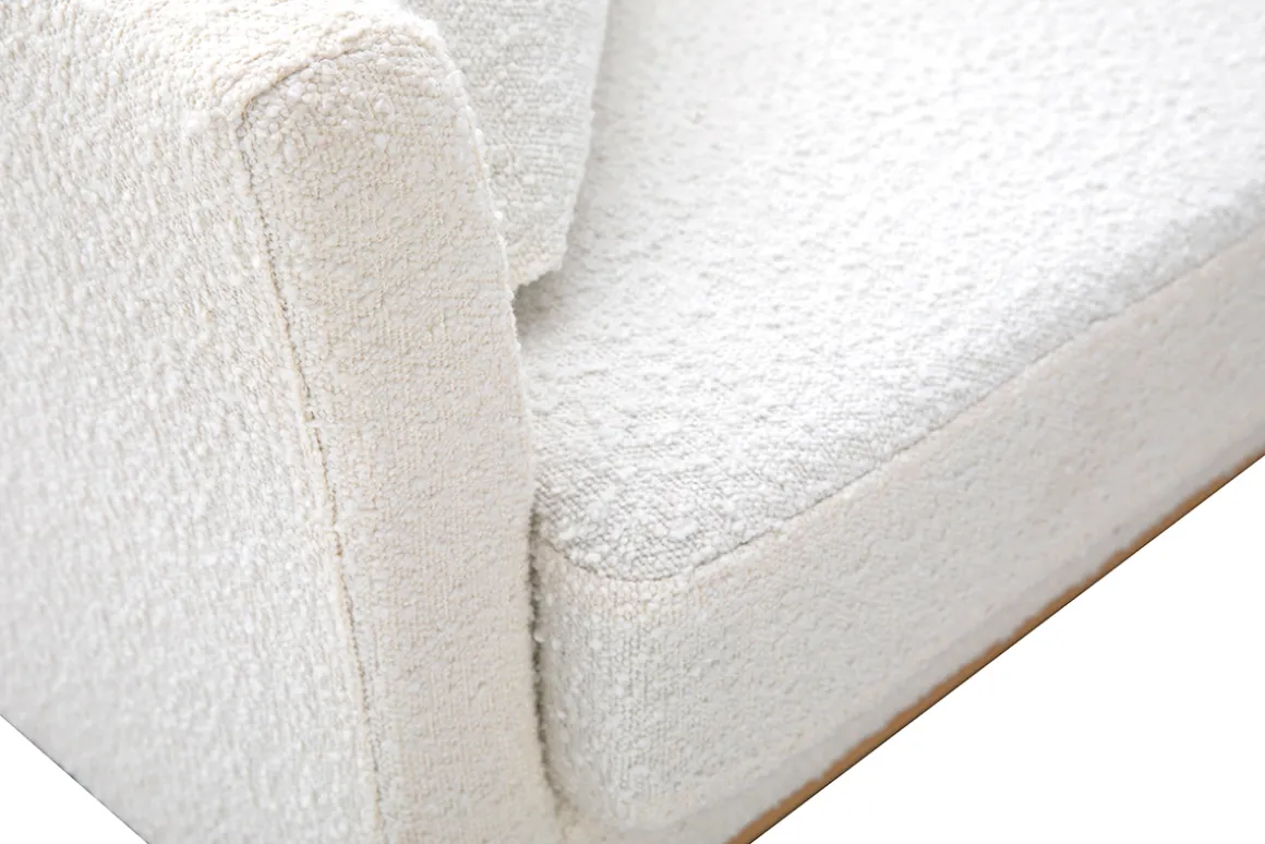 Cheap Miliboo Sillón nórdico desenfundable efecto borreguillo blanco OSLO