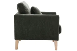 Cheap Miliboo Sillón nórdico desenfundable efecto terciopelo kaki OSLO