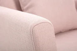 Sale Miliboo Sillón nórdico desenfundable de tela rosa OSLO