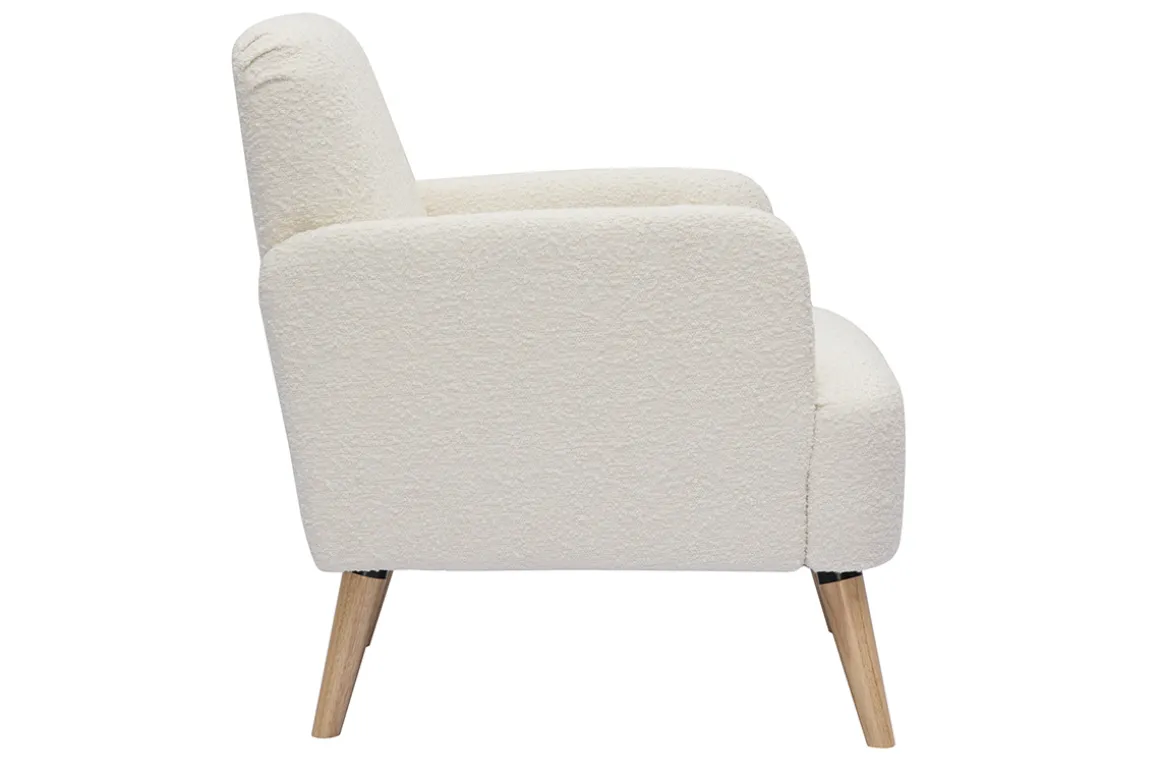Best Miliboo Sillón nórdico efecto borreguillo y madera ISKO