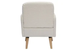 Best Miliboo Sillón nórdico efecto borreguillo y madera ISKO