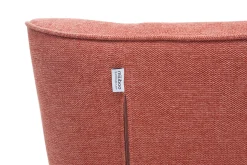 Hot Miliboo Sillón nórdico efecto terciopelo terracota y madera AVERY