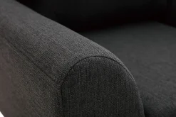 Discount Miliboo Sillón nórdico tejido gris antracita ALICE