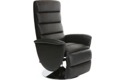 Outlet Miliboo Sillón relax manual negro NELSON