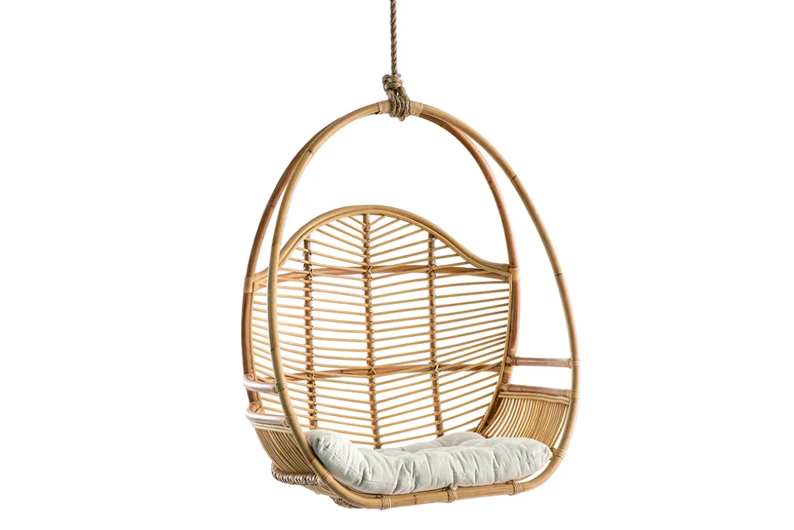 Cheap Miliboo Sillón suspendido en ratán GALON -
