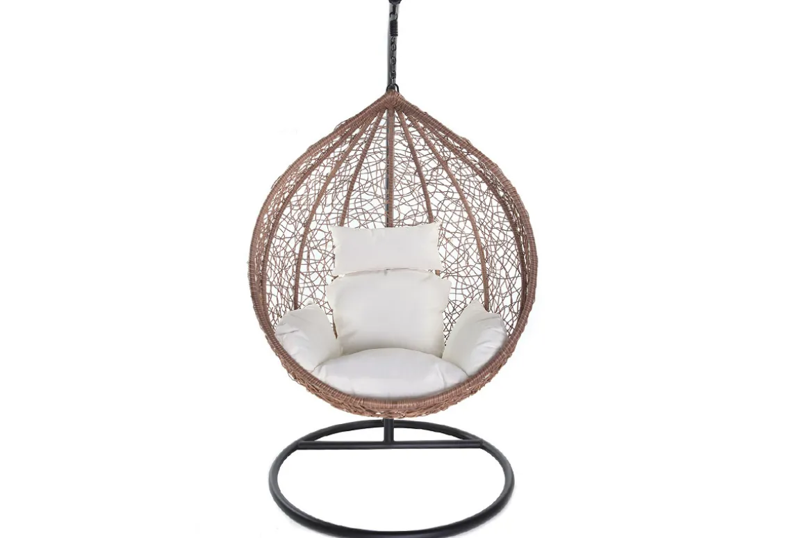 Cheap Miliboo Sillón suspendido huevo resina color natural MOJO