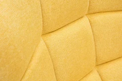 Best Miliboo Sillón tejido efecto aterciopelado texturizado amarillo mostaza BRODY