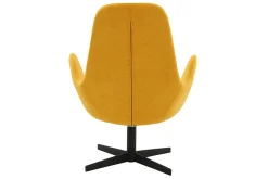 Outlet Miliboo Sillón terciopelo amarillo mostaza ANDY