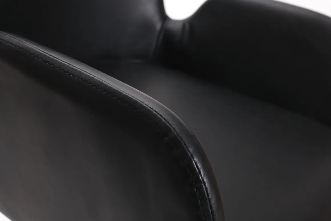 Flash Sale Miliboo Sillones vintage negros con patas metal negro (lote de 2) TIKA