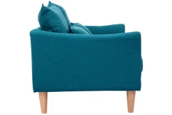 Best Sale Miliboo Sofá 2 plazas azul petróleo KATE