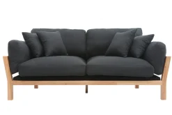 Store Miliboo Sofá 3 plazas desenfundable gris antracita KYO